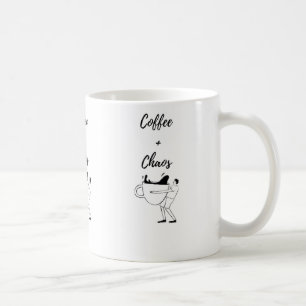 Café Taza de gato café+caos 11oz