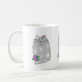 Café Taza de gato caprichoso de cerámica