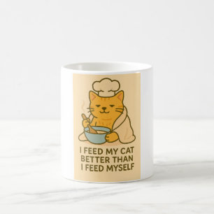 Café Taza de Gato Chef Divertida