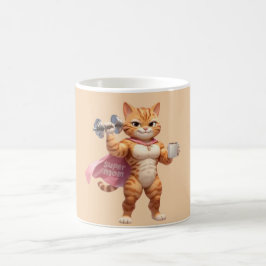 Café Taza de gato de gimnasio para supermamá: regalo di