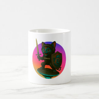 Café taza de gato de la guardia de dragón
