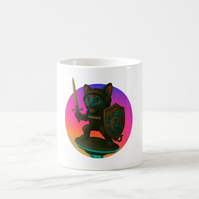Café taza de gato de la guardia de dragón (Centro)