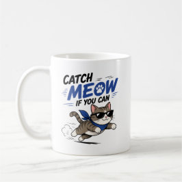 Café Taza de Gato Divertido Corriendo