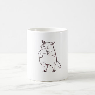 Café taza de gato fea