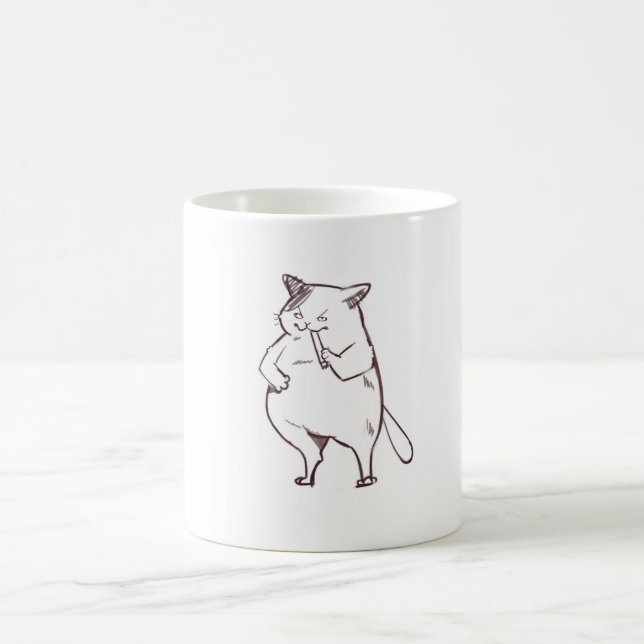 Café taza de gato fea (Centro)