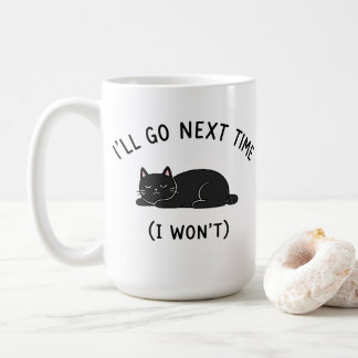 Café Taza de Gato Introvertido Divertida - Iré la Próxi