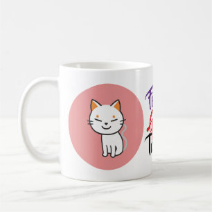 Café Taza de gato Kawaii personalizada   Regalo persona