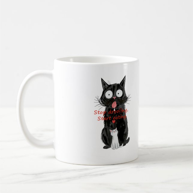 Café Taza de gato negro (Izquierda)