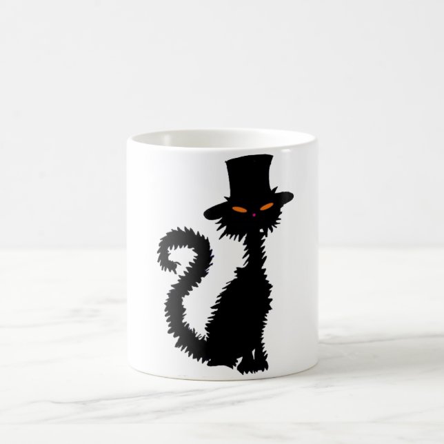 Café Taza de gato negro místico (Centro)
