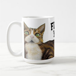 Café Taza de gato te acaricia