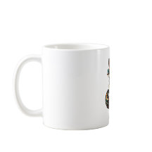 Taza de gato vintage colorida: amor por gatos lind