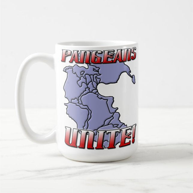 Café Taza de geografía Pangea Unite (Izquierda)