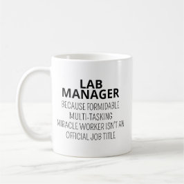 Café Taza de Gerente de Laboratorio, Regalo de Gerente 