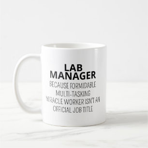 Café Taza de Gerente de Laboratorio, Regalo de Gerente