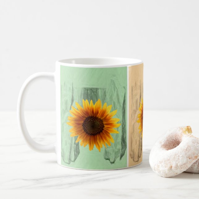 Café Taza de girasol (Con donut)