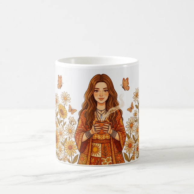 Café taza de girasoles (Centro)