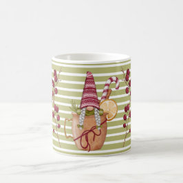 Café Taza de gnomo de Navidad con sidra de naranja