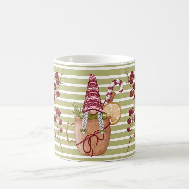 Café Taza de gnomo de Navidad con sidra de naranja (Centro)