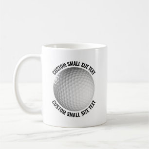 Café Taza de Golf Personalizada de 11oz de Tamaño Peque