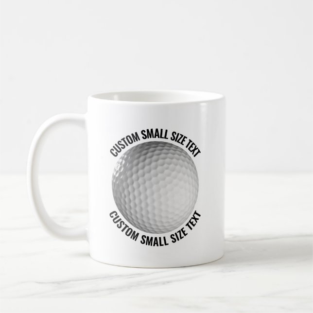 Café Taza de Golf Personalizada de 11oz de Tamaño Peque (Izquierda)