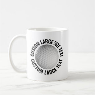 Café Taza de Golf Personalizada de Gran Tamaño 325ml
