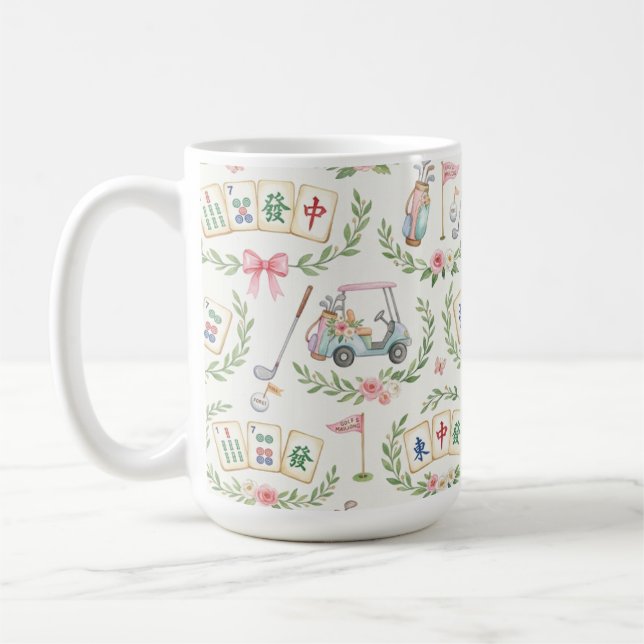 Café Taza de Golf y Mahjong (Izquierda)