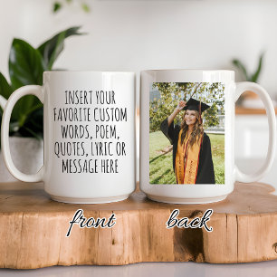 Café Taza de Graduación con Mensaje Personalizado Regal