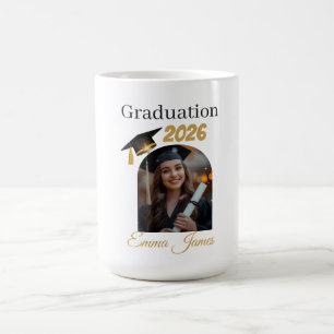 Café Taza de graduación personalizada – Clase de 2026