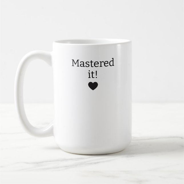 Café Taza de graduación personalizada, Dominado 2026 Ta (Izquierda)