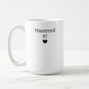 Café Taza de graduación personalizada, Dominado 2026 Ta