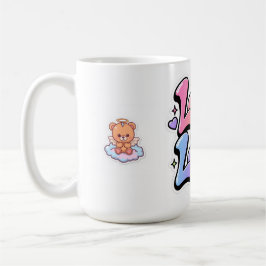 Café Taza de graffiti de arcoíris Cute Y2K Love is Love