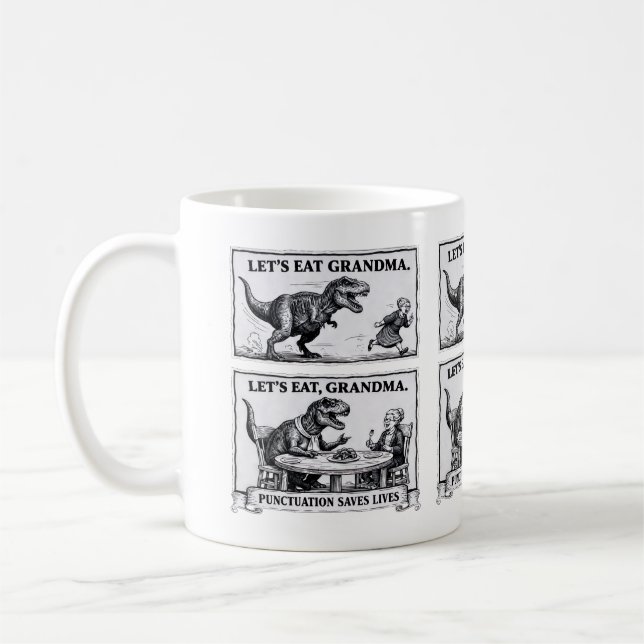 Café ☕ Taza de gramática divertida – “Vamos a comer, ab (Izquierda)