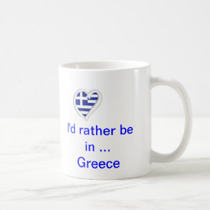 Café taza de Grecia del amor