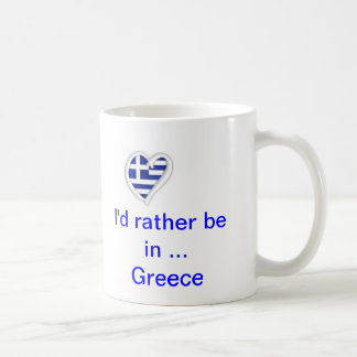 Café taza de Grecia del amor