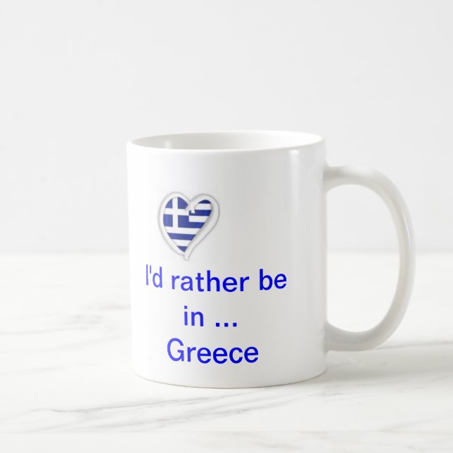 Café taza de Grecia del amor (Derecha)