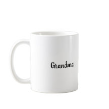 Taza de guión clásico blanco de abuela