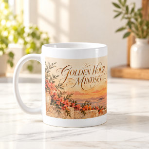 Café Taza de guión de mentalidad de hora dorada