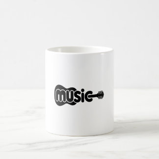 Café Taza De Guitarra De Música Minimalista 