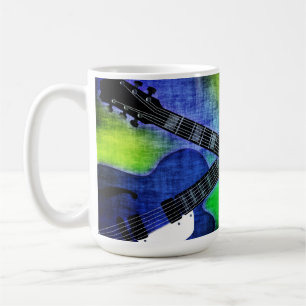 Café Taza de guitarras eléctricas grungy