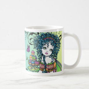 Café Taza de hadas del arte del arco iris del