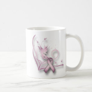 Café Taza de hadas del cáncer de pecho
