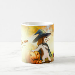 Café Taza de Halloween con animales lindos