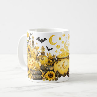 Café Taza de Halloween de Caldero y Pociones de Bruja A