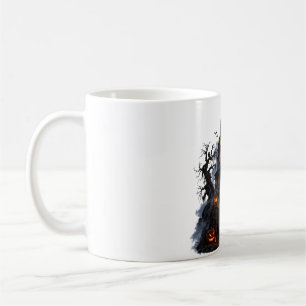 Café Taza de Halloween de Casa Embrujada 🎃 Castillo Em