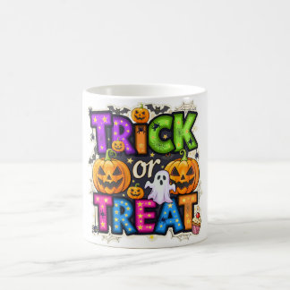 Café Taza de Halloween de fantasma y calabaza 'Truco o 