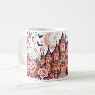 Café Taza de Halloween de fantasmas y rosas de Casa Emb
