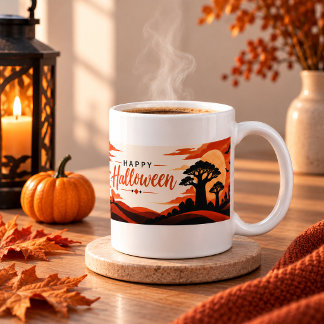 Café Taza de Halloween del Baobab Espeluznante