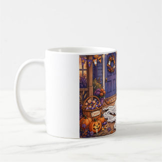 Café Taza de Halloween del fantasma del perro salchicha