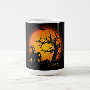Café Taza de Halloween/escena frecuentada