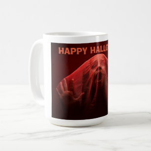 Café Taza de Halloween Fantasma con Sábana Roja de Terr